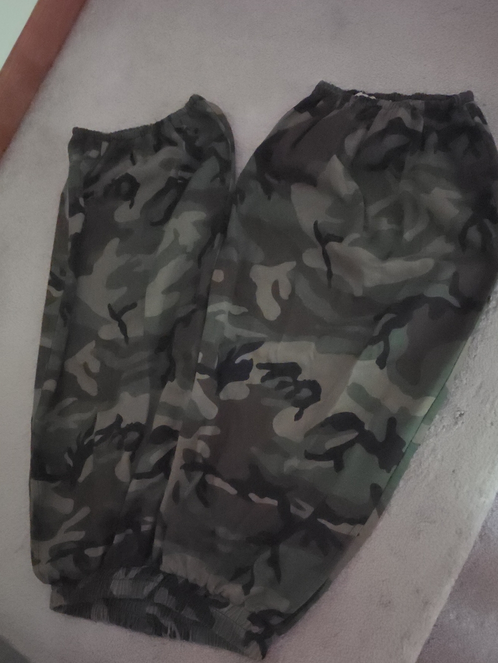 SHEIN Green Camo Elastic Waist Joggers